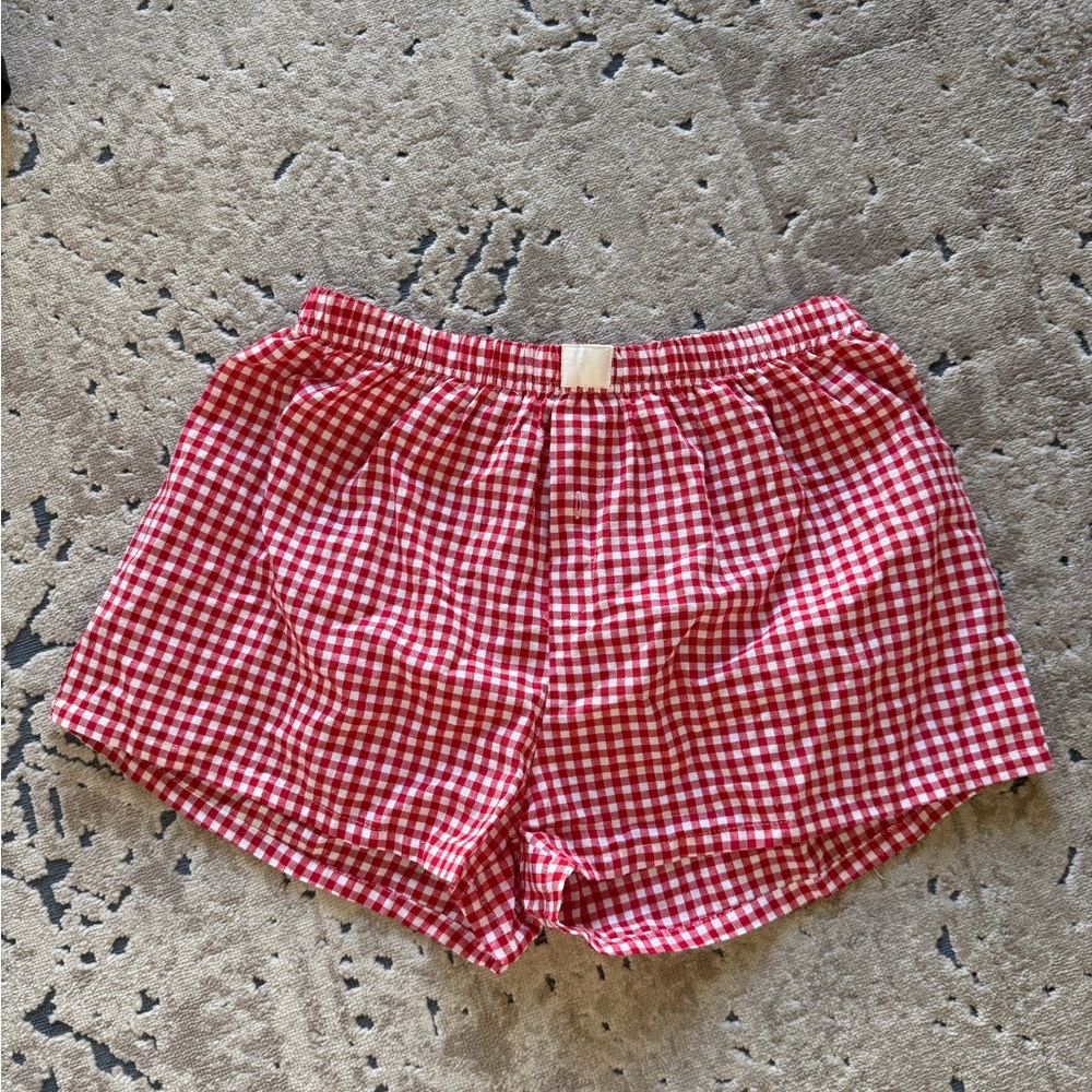 Amazon Red Gingham Women's Shorts